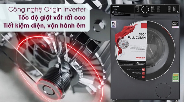 Đánh giá phương pháp giặt hiện đại trên máy giặt Toshiba inverter TW-BK105G4V(SS)