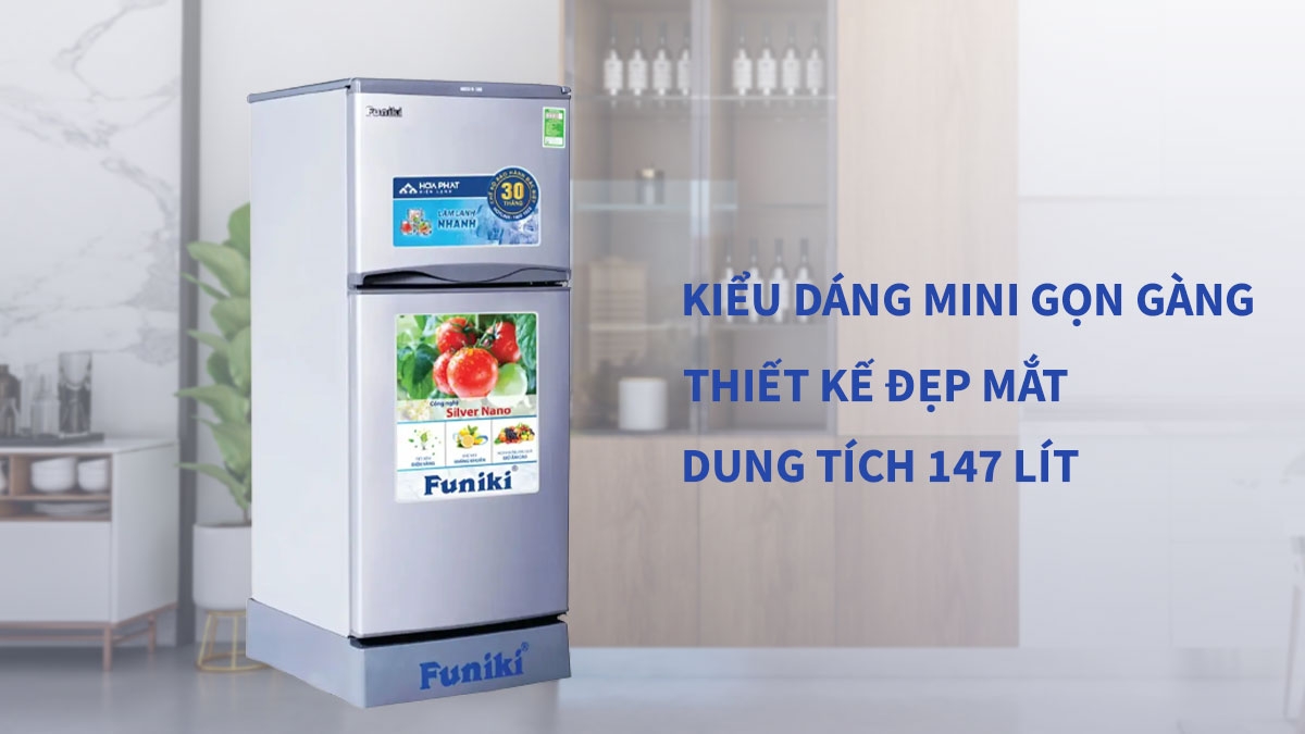 Tủ lạnh Funiki 147 lít FR-152CI.1 là Lựa chọn tiết kiệm, bền bỉ và phù hợp cho mọi gia đình Việt