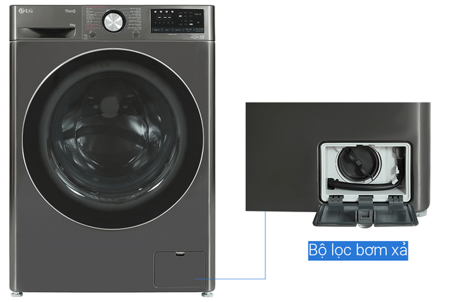 Máy giặt LG 10kg FV1410S4B- Sản phẩm “quốc dân” chinh phục mọi gia đình Việt