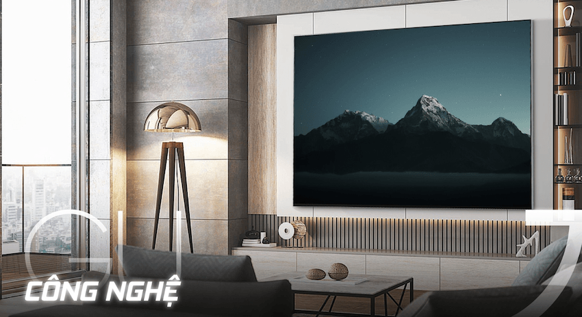 Smart tivi LG 115QNED90BS Qned Evo AI 115 inch dùng cho phòng khách bao nhiêu m2?