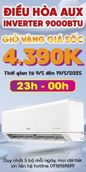 giờ vàng điều hòa AUX 4390k