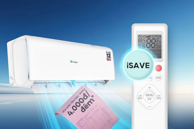 Điều hòa Casper inverter JC-09IU36 mới 2025 giá siêu rẻ, bảo hành lên tới 12 năm sử dụng