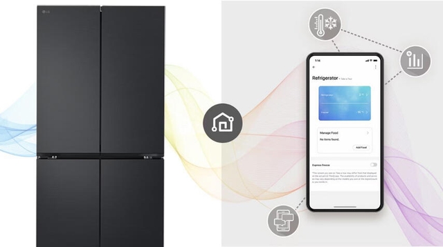 Bạn nên chọn tủ lạnh LG LFB58BLMA cho không gian bếp