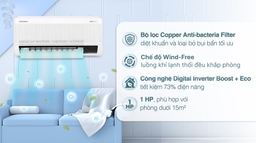 Tìm hiểu chi tiết về điều hòa Samsung 12000btu inverter 1 chiều AR13DYHZAWKNSV