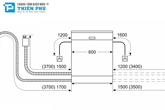 Máy Rửa Bát Bosch SMS6ZCI85M 14 Bộ Series 6