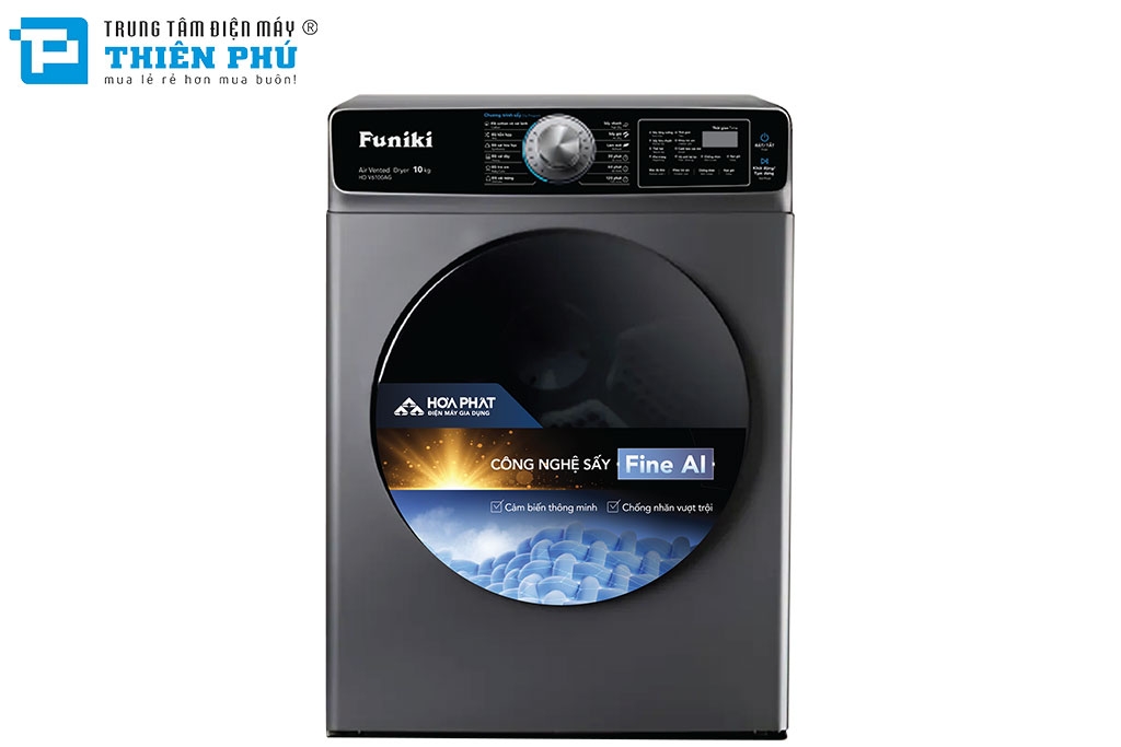 Máy Sấy Quần Áo Funiki 10Kg HD V6100AG