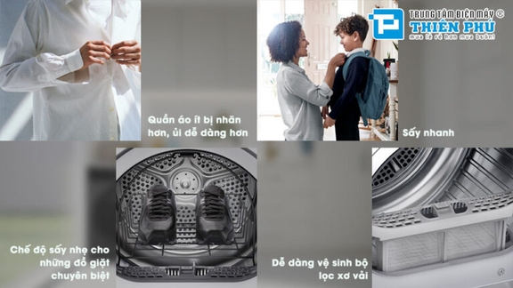 Trải nghiệm sản phẩm máy sấy quần áo Panasonic 10,5Kg NH-EH05JD1BV có những ưu điểm nào nổi bật