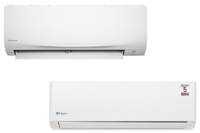 So sánh điều hòa Daikin FTF50XV1V và Casper SC-18FB36A, nên mua loại nào?