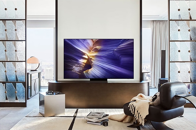 Trải nghiệm hình ảnh tuyệt đỉnh cùng smart tivi Samsung giá rẻ QA83S90FAEXXV 83 inch chuẩn OLED