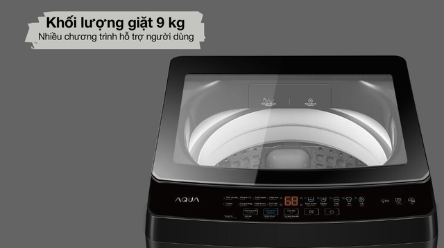 Máy giặt Aqua 9Kg AWM9-316K(B) giải pháp giặt giũ hiệu quả cho gia đình hiện đại