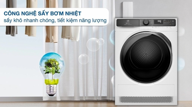 Những ưu điểm vượt trội trên máy sấy quần áo Electrolux EDH903R7WC 9kg