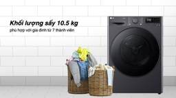 Đánh giá chi tiết máy sấy quần áo LG DVHP50M 10,5kg