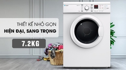 Máy sấy quần áo Casper thông hơi TD-72VWD cho gia đình ít thành viên