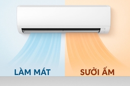 Gợi ý 3 mẫu điều hòa 2 chiều tốt nhất hiện nay cho cả mùa hè lẫn mùa đông