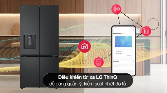 Những lý do thuyết phục người dùng chọn tủ lạnh LG LFD58BLMA