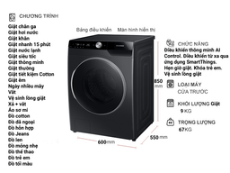 Đầu tư đáng giá cho cả gia đình với máy giặt samsung cửa ngang 9kg WW90TP44DSB/SV