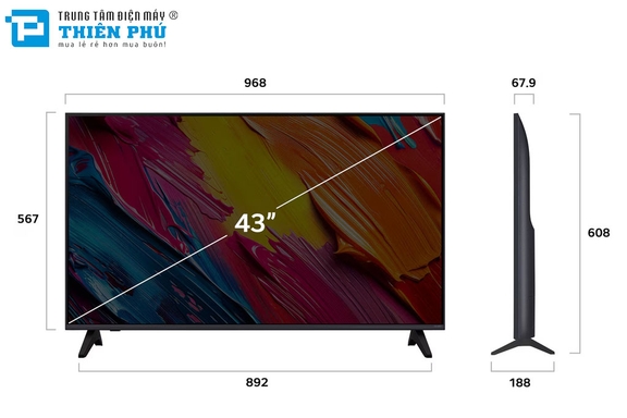 Smart Tivi LG QNED AI 4K 43 Inch 43QNED70ASA