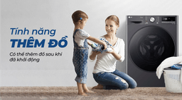 Máy giặt LG 12kg FV1412S3BA chuẩn 5 sao cho gia đình đông người