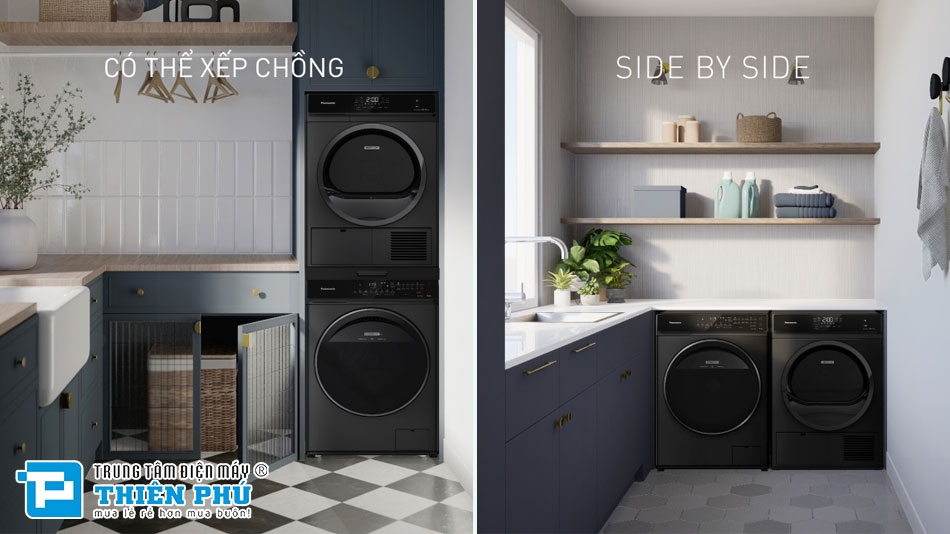 Giữa máy sấy quần áo bơm nhiệt LG DVHP50P và Panasonic NH-EH05JD1BV loại nào tốt?