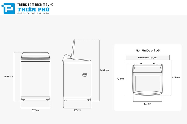 Máy Giặt Samsung Inverter 19Kg WA80F19B9BSV