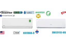 So sánh điều hòa Panasonic CS-XU12BKH-8 và Mitsubishi SRK13YXS-W5, hai lựa chọn cao cấp