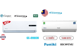 Cùng tầm giá 5 triệu, nên chọn điều hòa Casper GC-09IB36 hay Funiki HIC09TMU hơn?