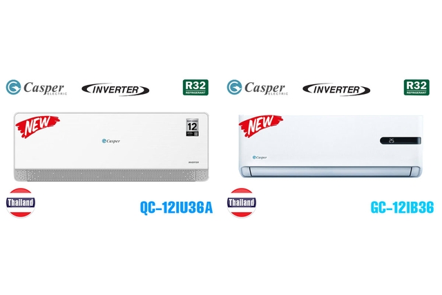 Cùng tầm giá 6 triệu đồng, điều hòa Casper QC-12IU36A và GC-12IB36 có gì khác biệt?
