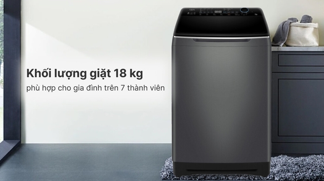 Máy giặt Aqua inverter AQW-DR180UHT.PS giải pháp giặt giũ thông minh, tiết kiệm cho gia đình hiện đại