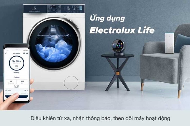 Lắp đặt và điều khiển từ xa qua App: Máy giặt Electrolux giá rẻ EWF1043R7WC giải pháp giặt thông minh cho người bận rộn