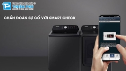 Giặt khỏe, bền bỉ, không ồn với máy giặt Samsung 12kg lồng đứng WA12CG5886BV/SV