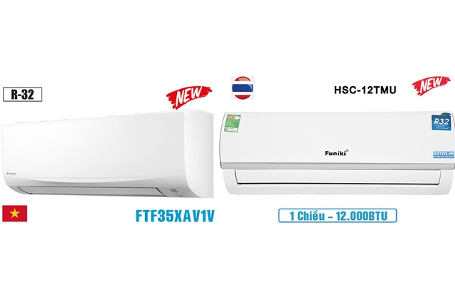 So sánh điều hòa Daikin FTF35XAV1V và Fuinki HSC12TMU, nên chọn mẫu nào?