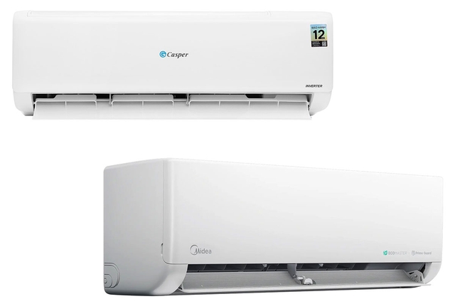 So sánh điều hòa Casper TC-18IS36 và Midea MSCE-19CRFN8, nên mua điều hòa inverter nào?