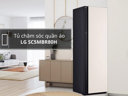 Tủ chăm sóc quần áo LG thông minh SC5MBR80H nâng niu từng bộ trang phục của gia đình bạn