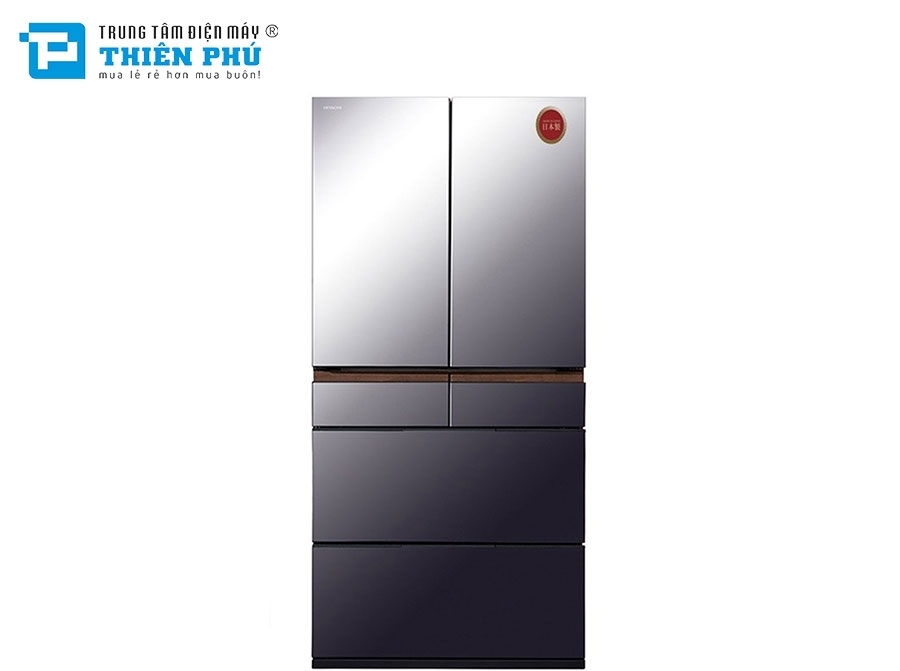 Tủ Lạnh Hitachi Inverter 6 Cánh 670 Lít R-GW670TV(XM)