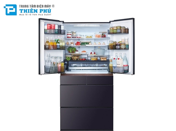 Tủ Lạnh Hitachi Inverter 6 Cánh 670 Lít R-GW670TV(XM)