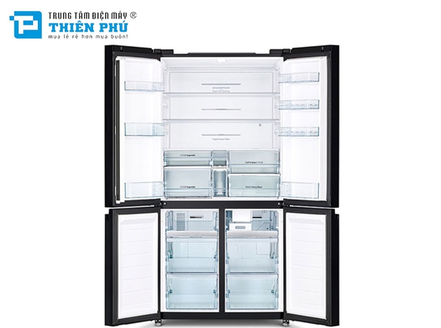 Tủ Lạnh Hitachi Inverter 4 Cánh 645 Lít R-WB700PGV4(GBK)