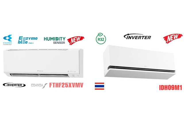 So sánh chất lượng giữa điều hòa Daikin FTHF25XVMV và LG IDH09M1