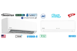 So sánh giữa điều hòa Panasonic CS-U18BKH-8 và Gree BD18CI loại nào đáng mua hơn?