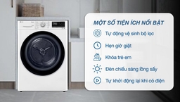 Máy sấy quần áo LG bơm nhiệt DVHP50W sự lựa chọn hoàn hảo cho gia đình Việt