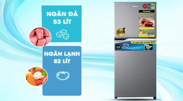 Tủ lạnh Panasonic inverter NR-TV261APSV lựa chọn tiết kiệm điện và bảo quản thực phẩm tối ưu