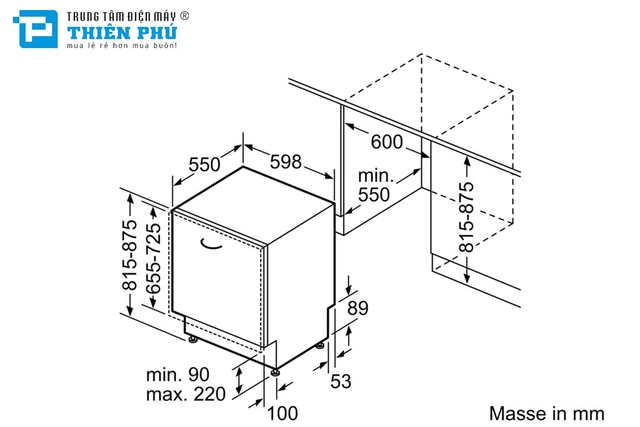 Máy Rửa Bát Bosch SMV6ZCX10E 14 Bộ Series 6
