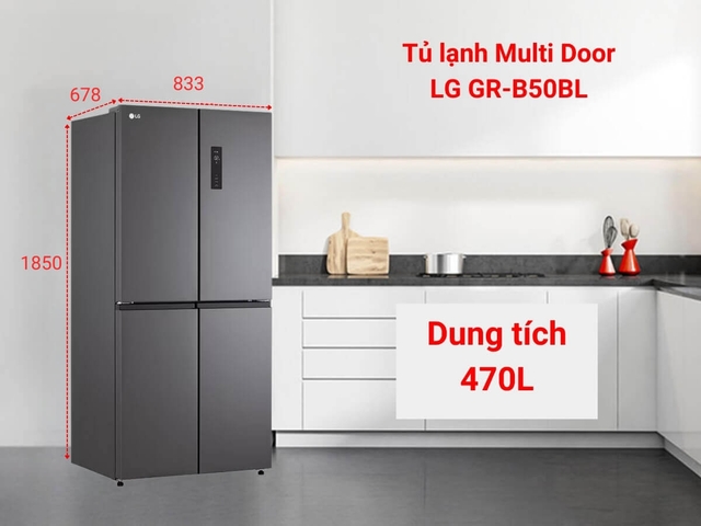 Lựa chọn lý tưởng cho gia đình đó là tủ lạnh LG GR-B50BL