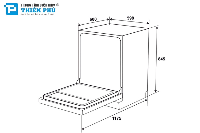 Máy Rửa Bát Hafele 16 Bộ HDW-F6072B (535.29.700)