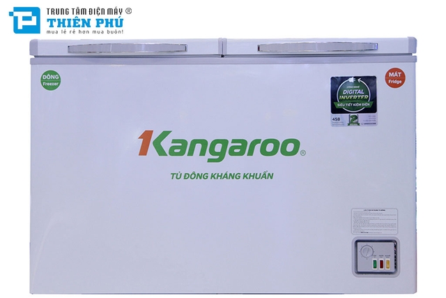 Tủ Đông Kangaroo Inverter 2 Ngăn 2 Cánh 230 Lít Dàn Đồng KG320IC2