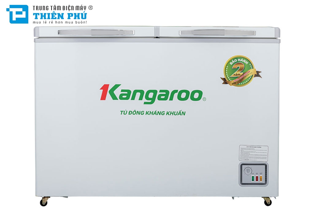 Tủ Đông Kangaroo 1 Ngăn 2 Cánh 375 Lít Dàn Đồng KGFZ435NC1
