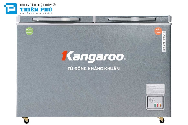 Tủ Đông Kangaroo 2 Ngăn 2 Cánh 230 Lít Dàn Đồng KGFZ290NG2