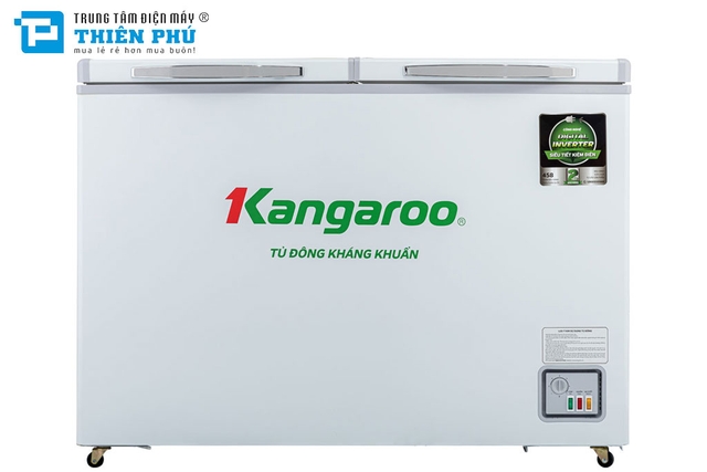 Tủ Đông Kangaroo Inverter 1 Ngăn 2 Cánh 286 Lít Dàn Đồng KGFZ399IC1
