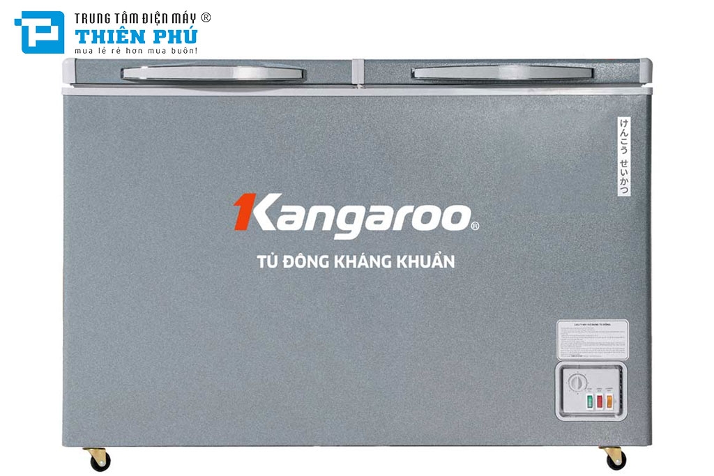 Tủ Đông Kangaroo 1 Ngăn 2 Cánh 375 Lít Dàn Đồng KGFZ435NG1