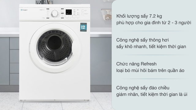 Tìm hiểu máy sấy Casper TD-72VWD là thương hiệu của nước nào? Có những ưu nhược điểm gì không?