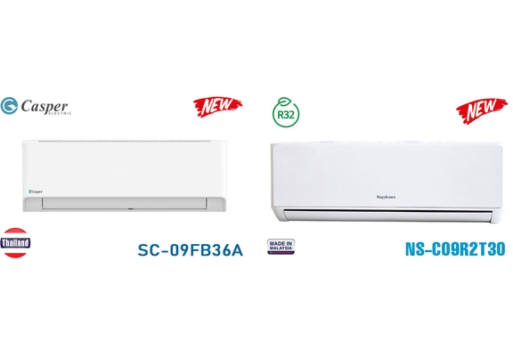 Tài chính 4 triệu nên mua điều hòa Casper SC-09FB36A hay Nagakawa NS-C09R2T30?